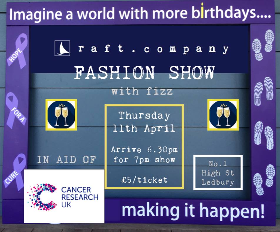 Fashion Show at raft clothing in aid of Cancer Research