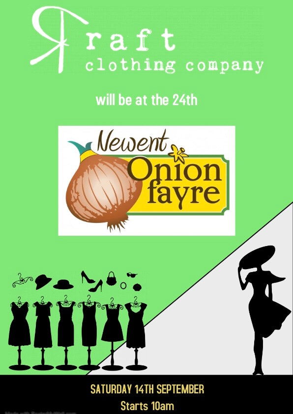 Raft Clothing will be at The Onion Fair in Newent!!