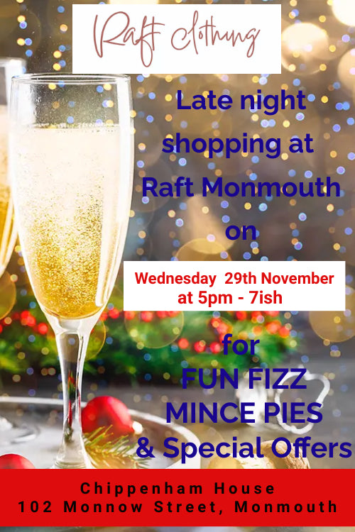 LATE NIGHT SHOPPING IN RAFT MONMOUTH Wednesday 29th November