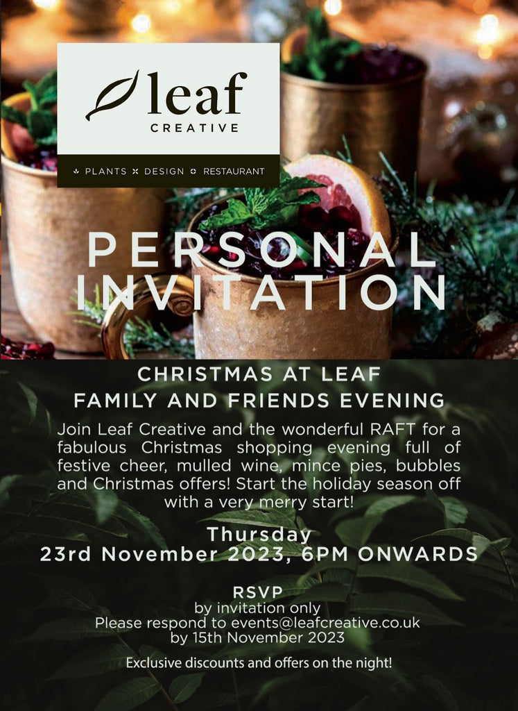 Family & Friends Xmas Evening at Leaf 23rd November