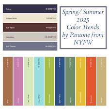 Fashion Colour Pallet for Spring Summer 2025