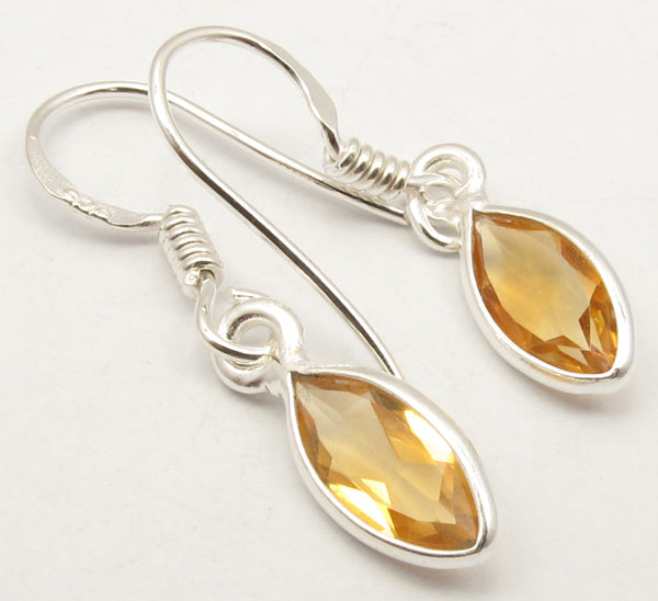 Solid Silver Tear Drop Earrings at 'r a f t clothing'