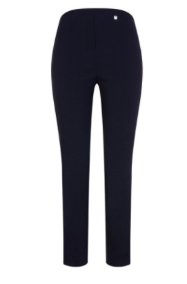 Robell Navy Rose Trousers at 'r a f t clothing'