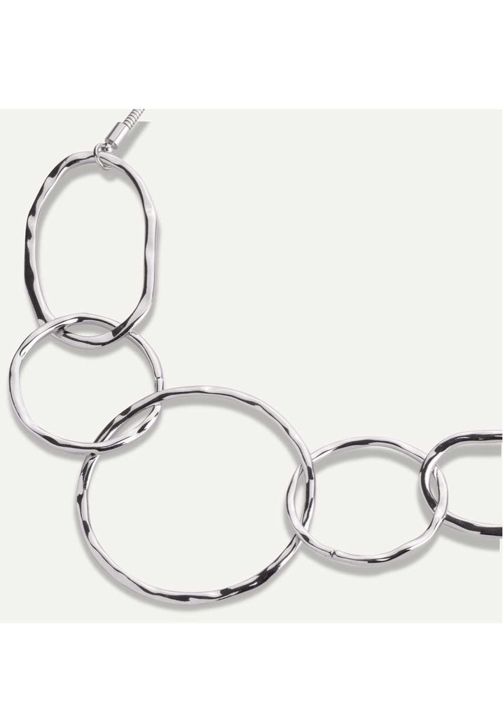 Abstract Loop Plated Chain Necklace